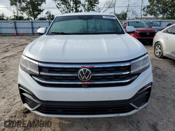 2021 Volkswagen Atlas SEL Premium R-Line with VIN 1V2FE2CA0MC210645, listed as a Copart auction lot 73636864 with Not provided miles and Salvage title. Bid and sale history available at DreamBid. Image 5.