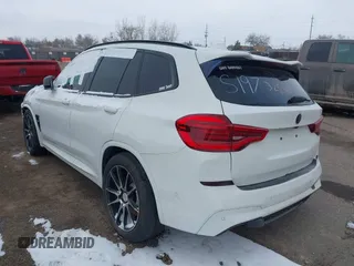 2020 BMW X3 M Competition with VIN 5YMTS0C00LLT10307, listed as a IAAI auction lot 41325451 with 1 mi miles. Bid and sale history available at carsss.com. Image 3.