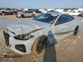 2024 BMW 4 Series 430i z VIN WBA53AP08RCN29407, wystawiony jako Copart lot #83887124 z przebiegiem 6 268 mil mil oraz Szkoda całkowita • Salvage title. Historia ofert i sprzedaży dostępna na DreamBid. Obrazek 1.