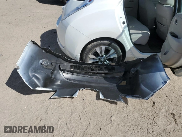 2016 Nissan LEAF S with VIN 1N4BZ0CP8GC309303, listed as a Copart auction lot 71100714 with 35,129 mi miles and Salvage Title. Bid and sale history available at carsss.com. Image 12.