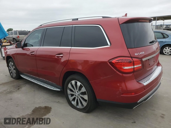 2017 Mercedes-Benz GLS 450 with VIN 4JGDF6EE0HA812682, listed as a Copart auction lot 49175844 with 87,289 mi miles and . Bid and sale history available at DreamBid. Image 2.