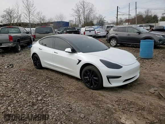 2022 Tesla Model 3 Long Range with VIN 5YJ3E1EB4NF164276, listed as a Copart auction lot 45802865 with 56,836 mi miles and Salvage Title. Bid and sale history available at DreamBid. Image 10.