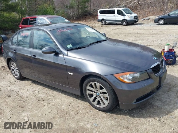 2006 BMW 3 Series 325i with VIN WBAVB13506KX43779, listed as a IAAI auction lot 41962793 with 91,696 mi miles. Bid and sale history available at carsss.com. Image 1.