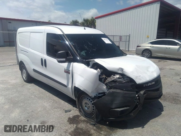 2020 Ram ProMaster City Cargo Tradesman z VIN ZFBHRFAB4L6R97116, wystawiony jako IAAI lot #36772428 z przebiegiem 3 386 mil mil oraz . Historia ofert i sprzedaży dostępna na DreamBid. Obrazek 1.