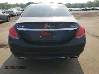 2017 Mercedes-Benz C 300 with VIN 55SWF4KB5HU221751, listed as a Copart auction lot 60019865 with 80,144 mi miles and Salvage title. Bid and sale history available at DreamBid. Image 6.