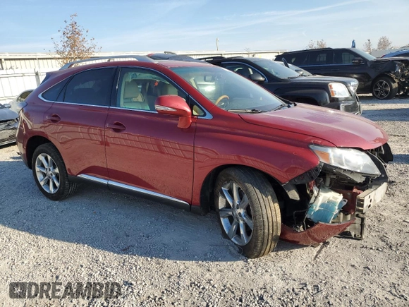 2010 Lexus RX 350 with VIN 2T2BK1BA0AC041889, listed as a Copart auction lot 78606444 with 155,245 mi miles and Salvage title. Bid and sale history available at DreamBid. Image 4.