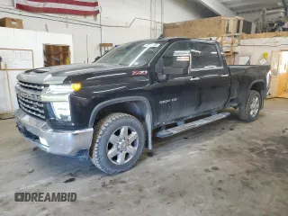 2021 Chevrolet Silverado 3500HD LTZ with VIN 1GC4YUEY6MF195556, listed as a Copart auction lot 42080565 with 137,185 mi miles and Salvage Title. Bid and sale history available at DreamBid. Image 1.