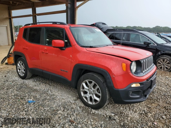 2016 Jeep Renegade Latitude with VIN ZACCJABT6GPE36959, listed as a Copart auction lot 55199815 with 94,660 mi miles and Clean Title. Bid and sale history available at DreamBid. Image 4.