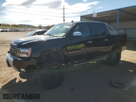 2007 Chevrolet Avalanche 3LT with VIN 3GNFK12377G268008, listed as a Copart auction lot 51450584 with 155,748 mi miles and Salvage Title. Bid and sale history available at DreamBid. Image 1.