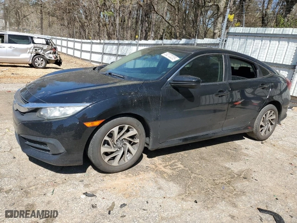 2016 Honda Civic Sedan EX with VIN 19XFC2F73GE078176, listed as a Copart auction lot 50272235 with 97,609 mi miles and Salvage Title. Bid and sale history available at carsss.com. Image 1.