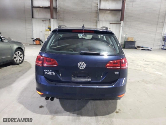 2015 Volkswagen Golf SportWagen TDI SE with VIN 3VWCA7AU3FM511225, listed as a Copart auction lot 42940803 with 0 mi miles. Bid and sale history available at carsss.com. Image 6.