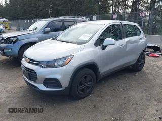 2020 Chevrolet Trax LS with VIN 3GNCJNSB5LL202191, listed as a IAAI auction lot 41885136 with 43,734 mi miles. Bid and sale history available at carsss.com. Image 2.