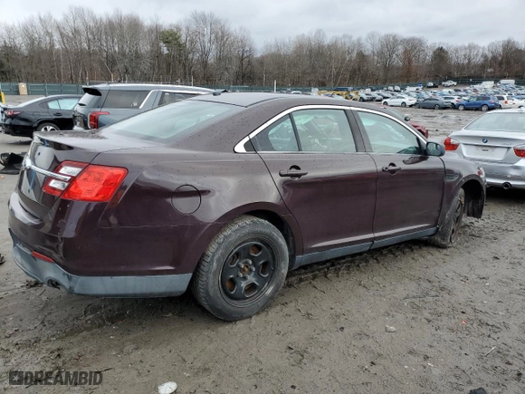 2013 Ford Sedan Police Interceptor with VIN 1FAHP2M8XDG204737, listed as a Copart auction lot 48014935 with 168,039 mi miles and Clean Title. Bid and sale history available at carsss.com. Image 3.