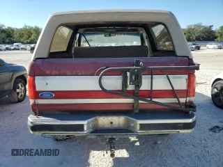 1990 Ford Bronco Custom with VIN 1FMEU15HXLLB16478, listed as a Copart auction lot 82661804 with 188,692 mi miles and Clean Title. Bid and sale history available at carsss.com. Image 6.