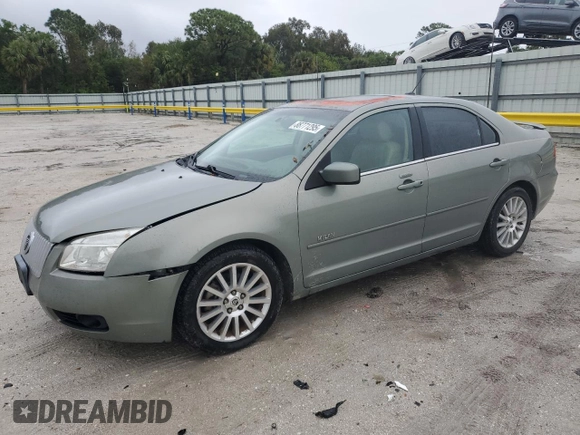 2008 Mercury Milan Premier with VIN 3MEHM08ZX8R601064, listed as a Copart auction lot 88771295 with 247,671 mi miles and Salvage Title. Bid and sale history available at carsss.com. Image 1.