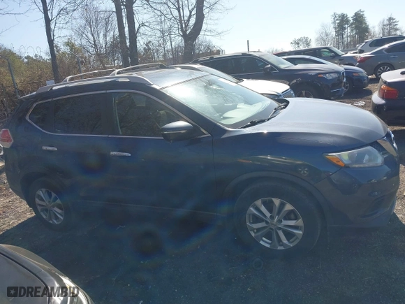 2015 Nissan Rogue S with VIN KNMAT2MT3FP567430, listed as a IAAI auction lot 41650408 with 155,654 mi miles. Bid and sale history available at carsss.com. Image 13.