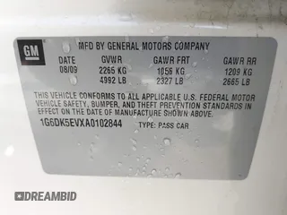 2010 Cadillac CTS with VIN 1G6DK5EVXA0102844, listed as a IAAI auction lot 41818267 with 127,517 mi miles and . Bid and sale history available at DreamBid. Image 9.