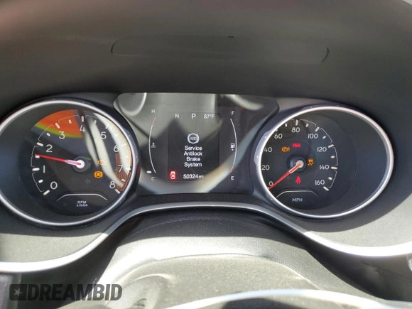 2018 Jeep Compass Latitude z VIN 3C4NJCBB8JT495295, wystawiony jako Copart lot #61054315 z przebiegiem 50 324 mil mil oraz Szkoda całkowita • Salvage title. Historia ofert i sprzedaży dostępna na DreamBid. Obrazek 9.
