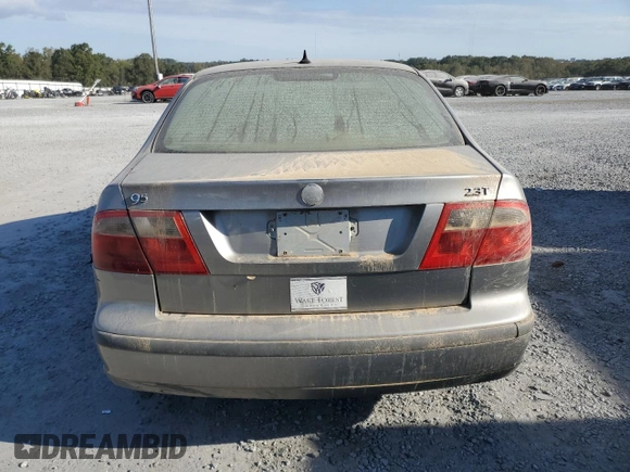 2005 Saab 9-5 Arc with VIN YS3ED49A053501465, listed as a Copart auction lot 75770374 with 0 mi miles and Salvage Title. Bid and sale history available at carsss.com. Image 6.