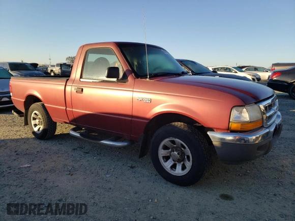 2000 Ford Ranger XL with VIN 1FTYR10V0YPB61591, listed as a Copart auction lot 88087815 with 151,529 mi miles and Salvage Title. Bid and sale history available at carsss.com. Image 4.