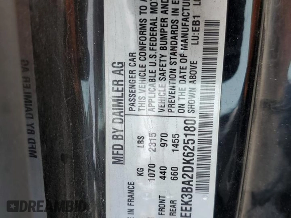 2013 Smart fortwo Passion z VIN WMEEK3BA2DK625180, wystawiony jako Copart lot #84905324 z przebiegiem 53 126 mil mil oraz Szkoda całkowita • Salvage title. Historia ofert i sprzedaży dostępna na DreamBid. Obrazek 13.