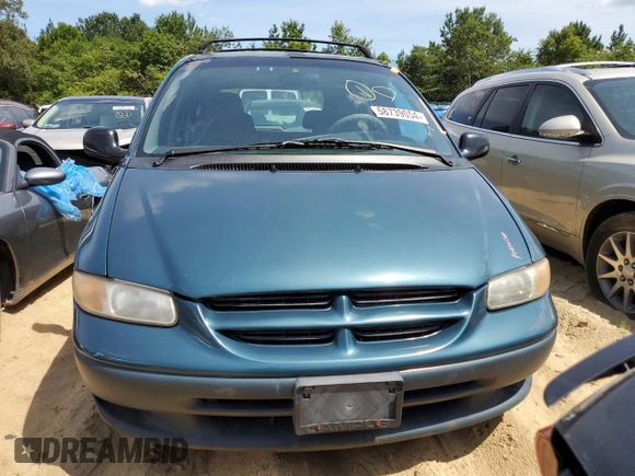 2000 Dodge Caravan with VIN 2B4GP25R1YR774687, listed as a Copart auction lot 58739054 with 65,068 mi miles and Salvage Title. Bid and sale history available at carsss.com. Image 5.