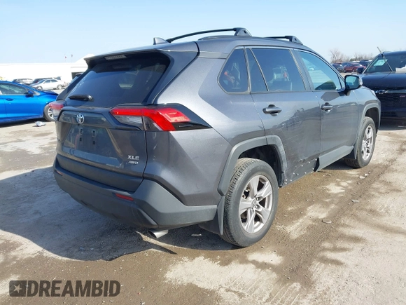 2023 Toyota RAV4 XLE with VIN 2T3P1RFV7PC369416, listed as a IAAI auction lot 41575255 with 25,825 mi miles. Bid and sale history available at carsss.com. Image 4.