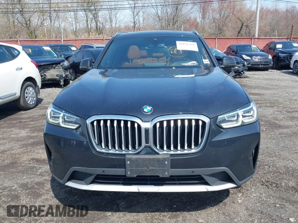 2022 BMW X3 xDrive30i with VIN 5UX53DP00N9K52214, listed as a IAAI auction lot 42031394 with 36,967 mi miles and . Bid and sale history available at DreamBid. Image 12.