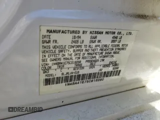 2005 Nissan Maxima 3.5 SL with VIN 1N4BA41E75C818280, listed as a Copart auction lot 52860115 with 156,445 mi miles and Salvage Title. Bid and sale history available at carsss.com. Image 12.