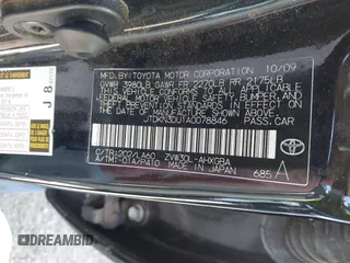 2010 Toyota Prius II with VIN JTDKN3DU1A0078846, listed as a IAAI auction lot 41303929 with 174,546 mi miles. Bid and sale history available at carsss.com. Image 9.