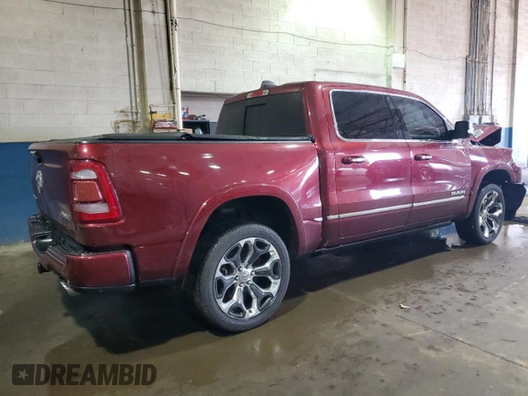 2020 Ram 1500 Limited with VIN 1C6SRFHT5LN136266, listed as a Copart auction lot 48322645 with 61,249 mi miles and Salvage Title. Bid and sale history available at carsss.com. Image 3.
