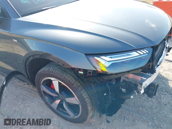 2024 Audi Q5 S line Prestige with VIN WA1FAAFY5R2112458, listed as a IAAI auction lot 41395353 with 10,801 mi miles and . Bid and sale history available at DreamBid. Image 19.