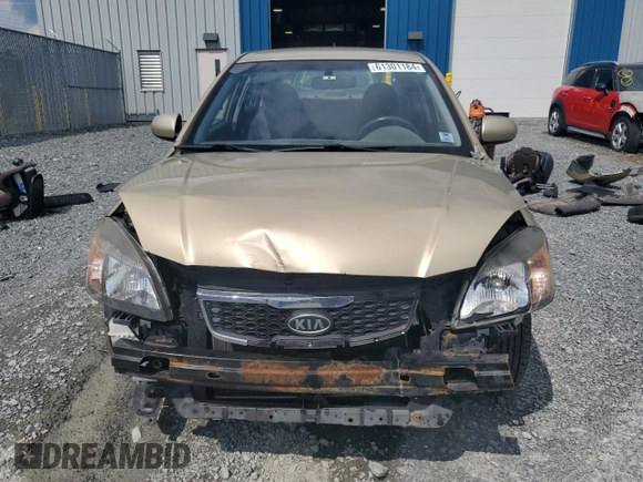 2011 Kia Rio with VIN KNADH4B30B6712241, listed as a Copart auction lot 61301184 with 159,902 mi miles and Salvage Title. Bid and sale history available at DreamBid. Image 5.