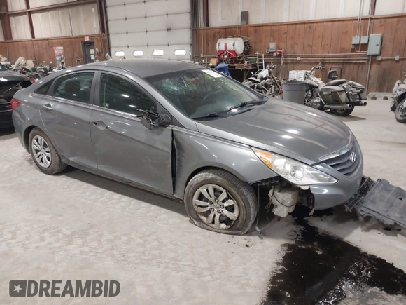 2013 Hyundai Sonata GLS with VIN 5NPEB4AC6DH550506, listed as a IAAI auction lot 41984573 with 153,995 mi miles and . Bid and sale history available at carsss.com. Image 1.