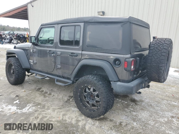 2019 Jeep Wrangler Unlimited Sport with VIN 1C4HJXDG0KW540190, listed as a Copart auction lot 42140675 with 66,470 mi miles and Salvage title. Bid and sale history available at DreamBid. Image 2.