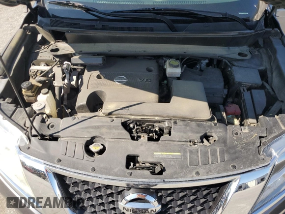 2015 Nissan Pathfinder SV with VIN 5N1AR2MM2FC716758, listed as a Copart auction lot 61843455 with 105,127 mi miles and Salvage title. Bid and sale history available at DreamBid. Image 12.