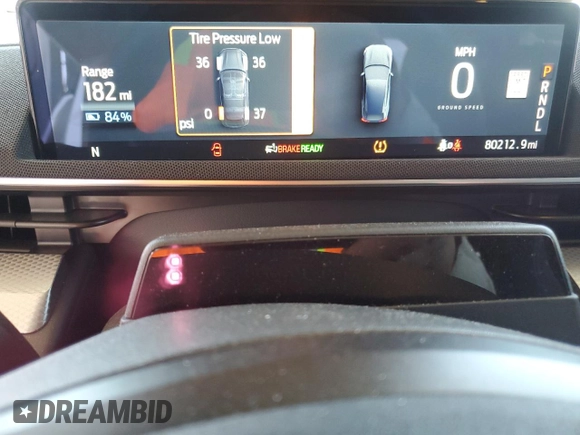 2021 Ford Mustang Mach-E Select with VIN 3FMTK1RMXMMA43889, listed as a Copart auction lot 58874515 with 80,212 mi miles and Salvage title. Bid and sale history available at DreamBid. Image 9.