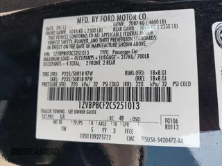 2012 Ford Mustang GT Premium с VIN 1ZVBP8CF2C5251013, выставлен на аукционе IAAI как лот 42376958 с пробегом 63 474 миль миль и . История ставок и продаж доступна на DreamBid. Изображение 9.