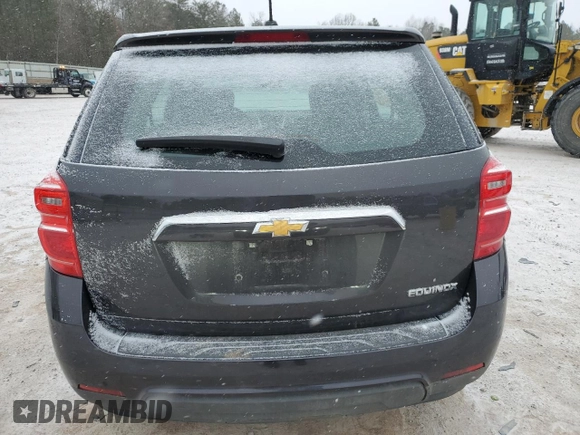 2016 Chevrolet Equinox LS with VIN 2GNALBEK6G6308672, listed as a Copart auction lot 45748275 with 113,115 mi miles and Salvage Title. Bid and sale history available at DreamBid. Image 6.