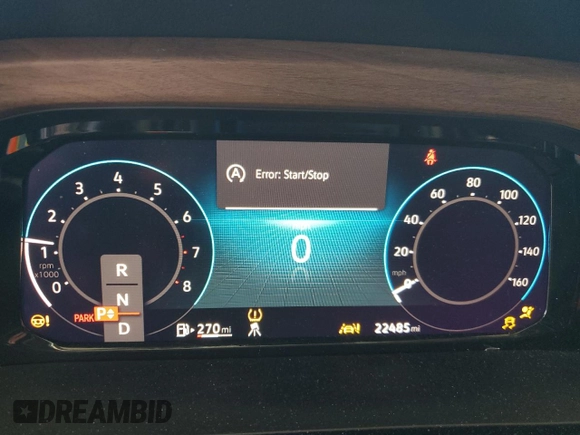2024 Volkswagen Atlas SE with VIN 1V2HR2CA6RC580681, listed as a Copart auction lot 62478095 with 22,485 mi miles and Clean title. Bid and sale history available at DreamBid. Image 9.
