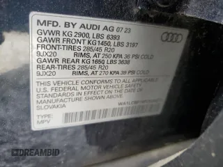 2023 Audi Q7 Premium Plus with VIN WA1LCBF79PD029871, listed as a Copart auction lot 51315265 with 24,036 mi miles and Salvage title. Bid and sale history available at DreamBid. Image 15.