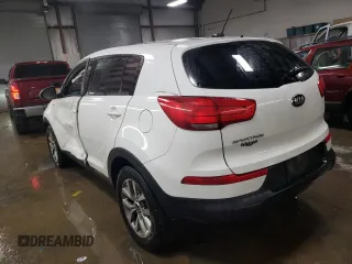 2016 Kia Sportage LX with VIN KNDPBCAC7G7848784, listed as a Copart auction lot 87183724 with 115,396 mi miles and Salvage Title. Bid and sale history available at carsss.com. Image 2.