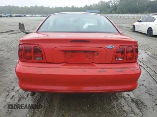 1996 Ford Mustang with VIN 1FALP4047TF193841, listed as a Copart auction lot 71792824 with 95,116 mi miles and Salvage Title. Bid and sale history available at carsss.com. Image 6.