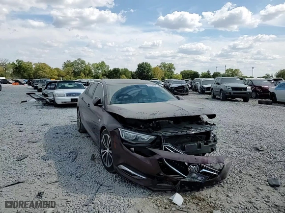 2018 Buick Regal Sportback Preferred II with VIN W04GM6SXXJ1130258, listed as a Copart auction lot 71714624 with 45,623 mi miles and Salvage Title. Bid and sale history available at carsss.com. Image 10.