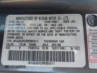 2013 Nissan 370Z Touring z VIN JN1AZ4EH2DM384011, wystawiony jako IAAI lot #42274166 z przebiegiem 87 499 mil mil oraz . Historia ofert i sprzedaży dostępna na DreamBid. Obrazek 9.