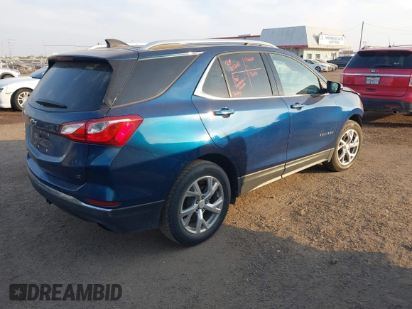 2019 Chevrolet Equinox LT with VIN 2GNAXLEX6K6191061, listed as a IAAI auction lot 40971123 with 70,254 mi miles and . Bid and sale history available at DreamBid. Image 4.
