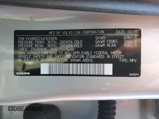 2010 Volvo XC90 I6 with VIN YV4982CZ4A1533919, listed as a Copart auction lot 88595845 with 174,507 mi miles and Non Repairable. Bid and sale history available at carsss.com. Image 13.