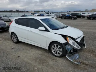 2014 Hyundai Accent SE with VIN KMHCU5AE6EU194568, listed as a Copart auction lot 46451645 with 70,976 mi miles and Salvage Title. Bid and sale history available at carsss.com. Image 4.