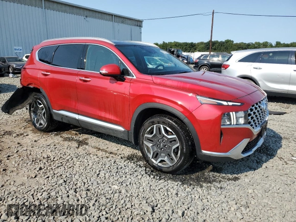 2023 Hyundai Santa Fe Hybrid SEL Premium with VIN 5NMS3DA12PH003474, listed as a Copart auction lot 69751374 with 18,316 mi miles and Salvage Title. Bid and sale history available at carsss.com. Image 4.