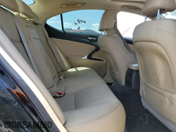 2008 Lexus IS 350 with VIN JTHBE262982015447, listed as a Copart auction lot 54685365 with 217,981 mi miles and Salvage title. Bid and sale history available at DreamBid. Image 10.